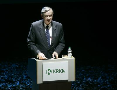 Predsednik republike dr. Danilo Türk se je udeležil slavnostne podelitve 40. Krkinih nagrad (foto: Tina Kosec/STA)