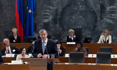Predsednik republike dr. Danilo Türk se je udeležil mednarodne konference Enakost žensk in moških v nacionalni zakonodaji (foto: Stanko Gruden/STA)