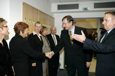 Predsednik republike dr. Danilo Türk se je sestal z županom in predstavniki občine Jesenice (FA BOBO)