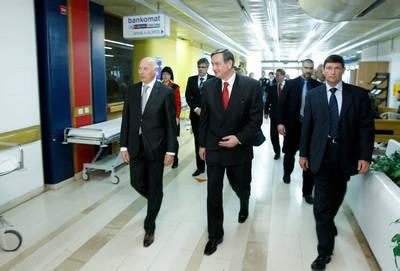 Predsednik republike dr. Danilo Türk je obiskal Splošno bolnišnico Izola (foto: Stanko Gruden/STA)