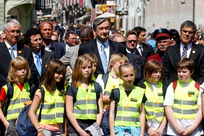 Predsednik republike dr. Danilo Türk se je udeležil prireditve "Desetletje za večjo varnost na cestah 2011–2020" (foto: Stanko Gruden/STA)