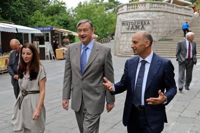 Predsednik republike dr. Danilo Türk je obiskal družbo Postojnska jama (foto: Nebojša Tejić/STA)