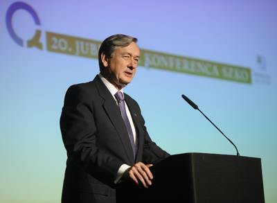 Predsednik republike dr. Danilo Türk se je udeležil 20. letne konference Slovenskega združenja za kakovost in odličnost z naslovom "Kakovost včeraj, danes, jutri" (foto: Nebojša Tejić/STA)