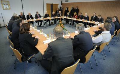 Predsednik republike dr. Danilo Türk se je srečal s predstavniki podjetij v regiji (foto: Nebojša Tejić/STA)
