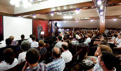 Predsednik republike dr. Danilo Türk se je udeležil zaključne konference evropskega projekta IMPLETUM (foto: Stanko Gruden/STA)