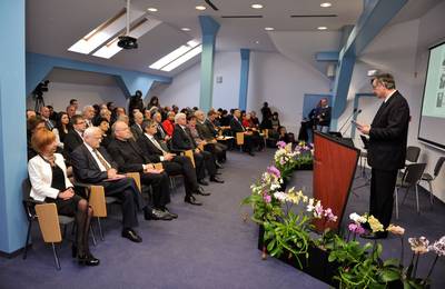 Predsednik republike dr. Danilo Türk se je udeležil slavnostne akademije ob 130. obletnici slovenske psihiatrije in prve psihiatrične bolnišnice v Sloveniji (foto: Nebojša Tejić/STA)