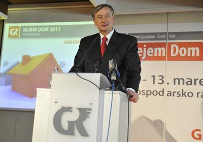 Predsednik republike dr. Danilo Türk se je udeležil slovesnosti ob odprtju 50. mednarodnega sejma Dom (foto: Nebojša Tejić/STA)