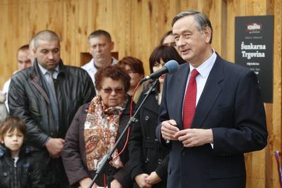 Predsednik republike dr. Danilo Türk je odprl novi objekt Šunkarne Kodila (foto: Stanko Gruden/STA)