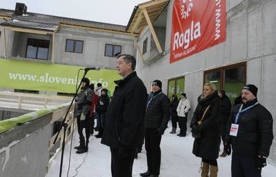 Predsednik republike dr. Danilo Türk je odprl FIS tekmovanje za svetovni pokal v teku na smučeh "Rogla Open 11" (foto: Nebojša Tejić/STA)