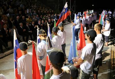 Predsednik republike dr. Danilo Türk se je udeležil otvoritvene slovesnosti Svetovnega prvenstva v veslanju Bled 2011 (foto: Nebojša Tejić/STA)