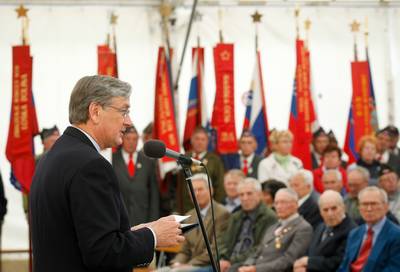 Predsednik republike dr. Danilo Türk se je udeležil slovesnosti ob 70. obletnici Notranjskega odreda in roške ofenzive (foto: Stanko Gruden/STA)