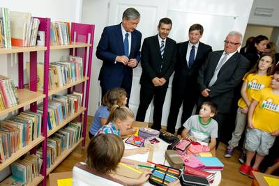 Predsednik republike dr. Danilo Türk se je udeležil odprtja Doma krajanov Brestanica (foto: Stanko Gruden/STA)