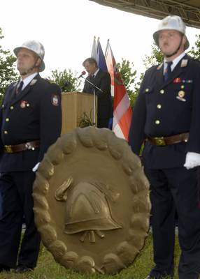 Predsednik republike dr. Danilo Türk se je udeležil osrednje prireditve ob 140. obletnici organiziranega gasilstva na Slovenskem (FA BOBO)