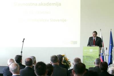 Predsednik republike dr. Danilo Türk se je udeležil slavnostne akademije ob 15. obletnici Združenja delodajalcev Slovenije (foto: Tina Kosec/STA)