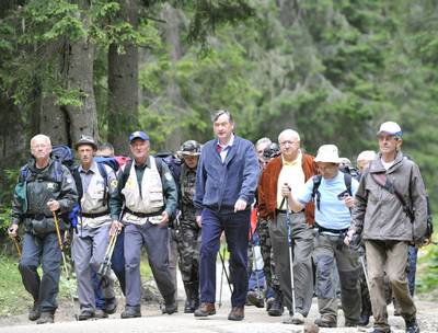 Predsednik republike dr. Danilo Türk se je udeležil 24. spominskega pohoda na Triglav (FA BOBO)