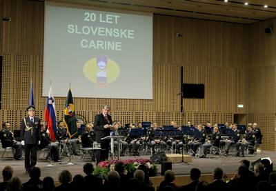 Predsednik republike dr. Danilo Türk se je udeležil slovesnosti ob 20. obletnici slovenske carine (foto: Daniel Novakovič/STA)