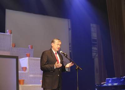 Predsednik republike dr. Danilo Türk in soproga Barbara Miklič Türk sta se udeležila otvoritvene slovesnosti 6. Mednarodnega festivala alpskega cvetja (foto: Tina Kosec/STA)