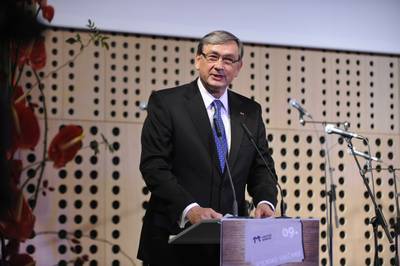 Predsednik Republike Slovenije dr. Danilo Türk se je udeležil slavnostne večerje Jesenskega srečanja Združenja Manager 2009 (FA BOBO)
