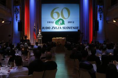 Predsednik republike dr. Danilo Türk se je udeležil slovesnosti ob 60. obletnici Judo zveze Slovenije (foto: Stanko Gruden/STA)