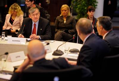 Predsednik Republike Slovenije dr. Danilo Türk se je udeležil 3. plenarnega zasedanja na temo Evropsko južno sosedstvo (foto: Nebojša Tejić/STA)