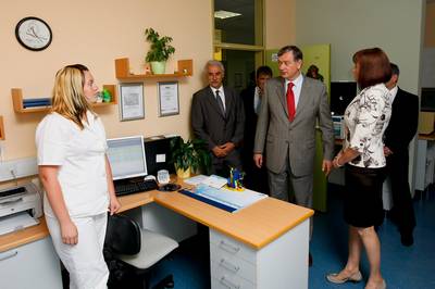 Obisk predsednika republike dr. Danila Türka v Zdravstvenem domu Radeče (foto: Stanko Gruden/STA)