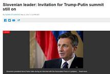 Slovenian leader: Invitation for Trump-Putin summit still on 