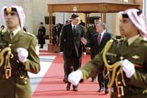 President Pahor and King Abdullah II of Jordan on the urgency of a political solution for the crisis in the region