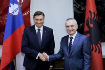 President Pahor talks with Albanian President Meta on the phone