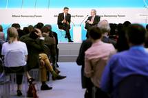 President Pahor spoke at the Athens Democracy Forum 