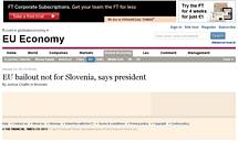 President of the Republic of Slovenia Borut Pahor in Financial Times: “It all starts with the rule of law” – the general feeling of the people is still a feeling of injustice