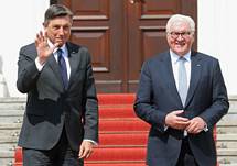 Slovenian president Borut Pahor on a working visit to Berlin at the invitation of German president Steinmeier 