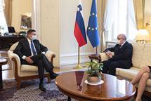 President Pahor holds talks with Stuart Peach, the UK prime minister's special envoy to the Western Balkans