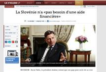 As part of his official visit to France, President Borut Pahor held and interview with French newspaper Le Figaro