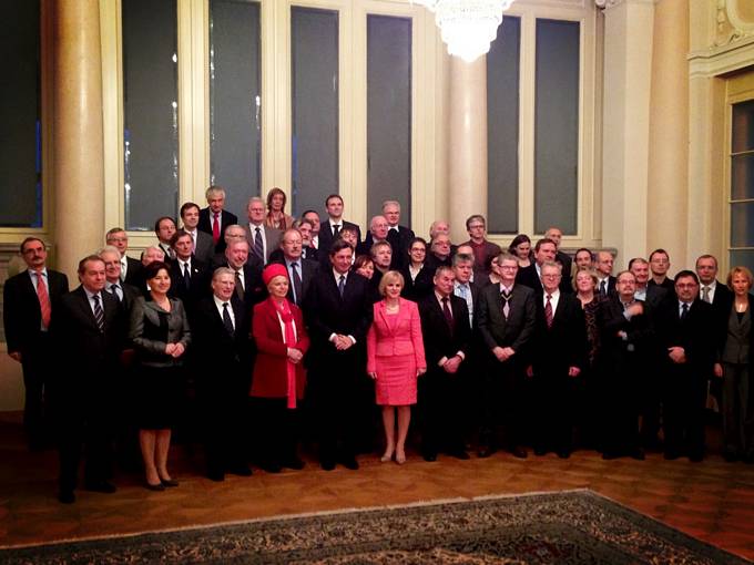 President receives representatives of Slovenian minorities 