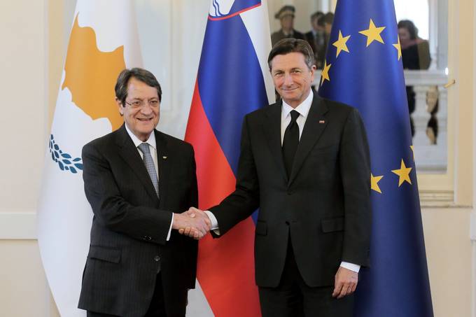 Presidents Pahor and Anastasiades seek stronger ties and more integrated Europe