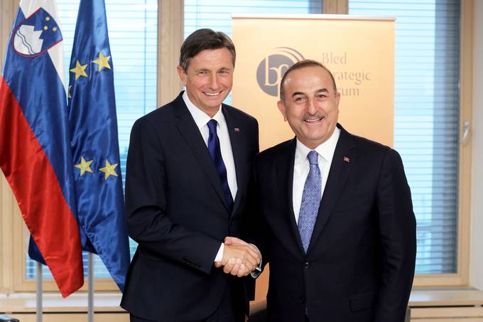 President Pahor attends the 14th Bled Strategic Forum (BSF) and discusses the future of the EU with Estonian President Kersti Kaljulaid