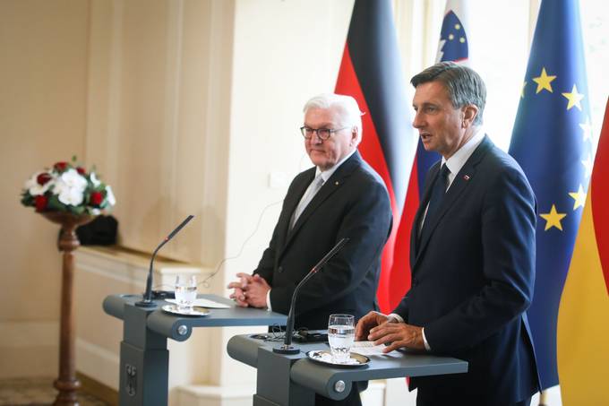 President Pahor welcomes German President Steinmeier on official visit to Slovenia