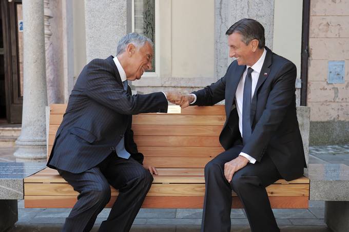 Presidents Pahor and de Sousa discuss the future of Europe with the young