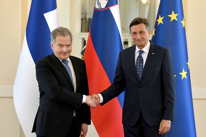 Finnish President Niinistö on an official visit to Slovenia at the invitation of President Pahor