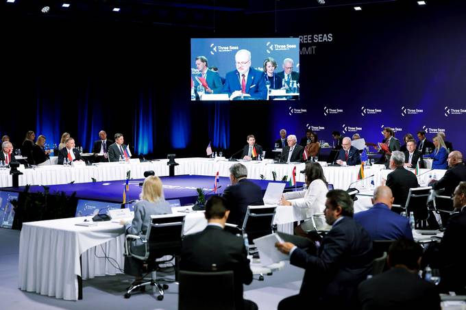 At the invitation of the President of the Republic of Latvia, Egils Levits, President of the Republic of Slovenia Borut Pahor attends the Three Seas Initiative Summit in Riga.
