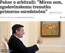 Intervju predsednika Republike Slovenije Boruta Pahorja za sobotno prilogo Časnika Večer
