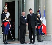 Predsednik Francoske republike Hollande: 