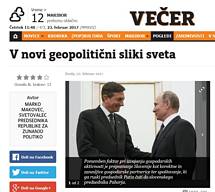 Marko Makovec: Slovenija v novi geopolitični sliki sveta