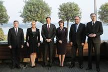 Predsednik Pahor na delovni večerji gostil voditelje Brdo procesa