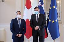 Predsednik Pahor je sprejel švicarskega ministra za zunanje zadeve Cassisa