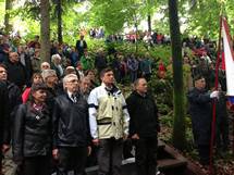 Predsednik republike Borut Pahor se je danes udeležil osrednje slovesnosti ob 70. obletnici ustanovitve Baze 20 v Kočevskem rogu 