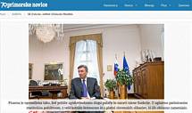 Vpogled v pisarno predsednika Republike Slovenije za časopis Primorske novice