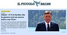 Pogovor predsednika Pahorja za italijanski Il Piccolo