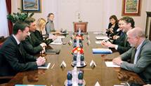 Predsednik republike Borut Pahor sprejel šefa evroskupine in nizozemskega finančnega ministra Jeroena Dijsselbloema