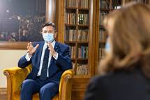Pogovor predsednika Republike Slovenije za oddajo Odmevi na Televiziji Slovenija